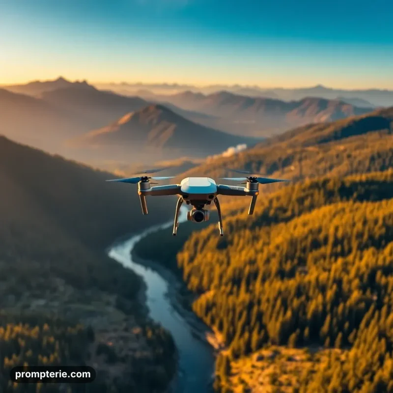 Cinematic Drone Panoramic Shot