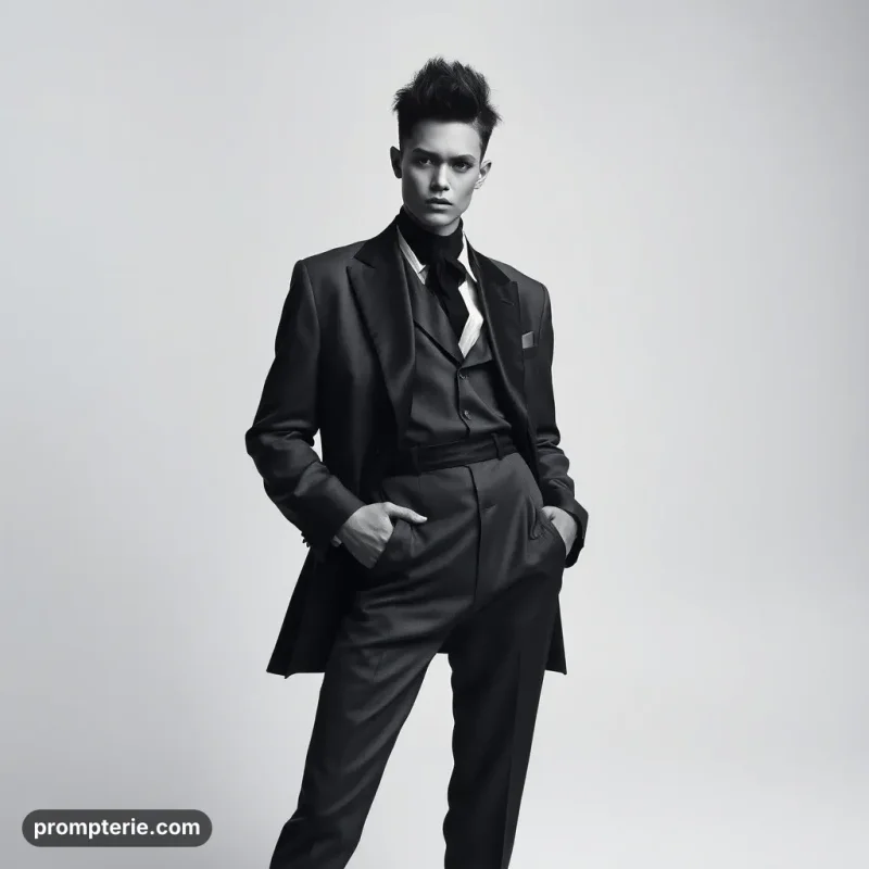 Photo de mode stylisée IA