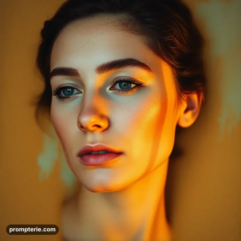 Female Portrait Oil Painting Style