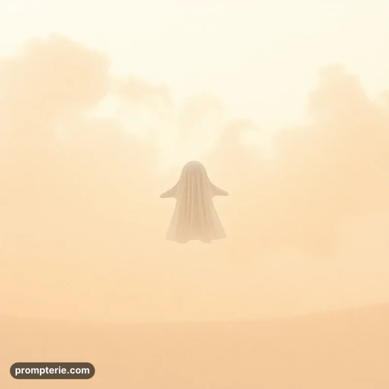 Illustration fantôme-fantaisie douce