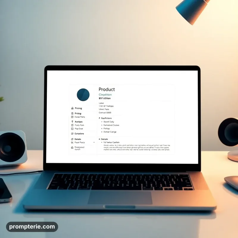 E-commerce Product Datasheets