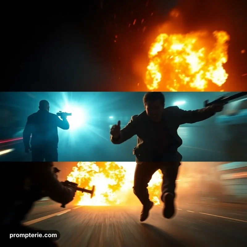 Movie Trailer with Dramatic Montage