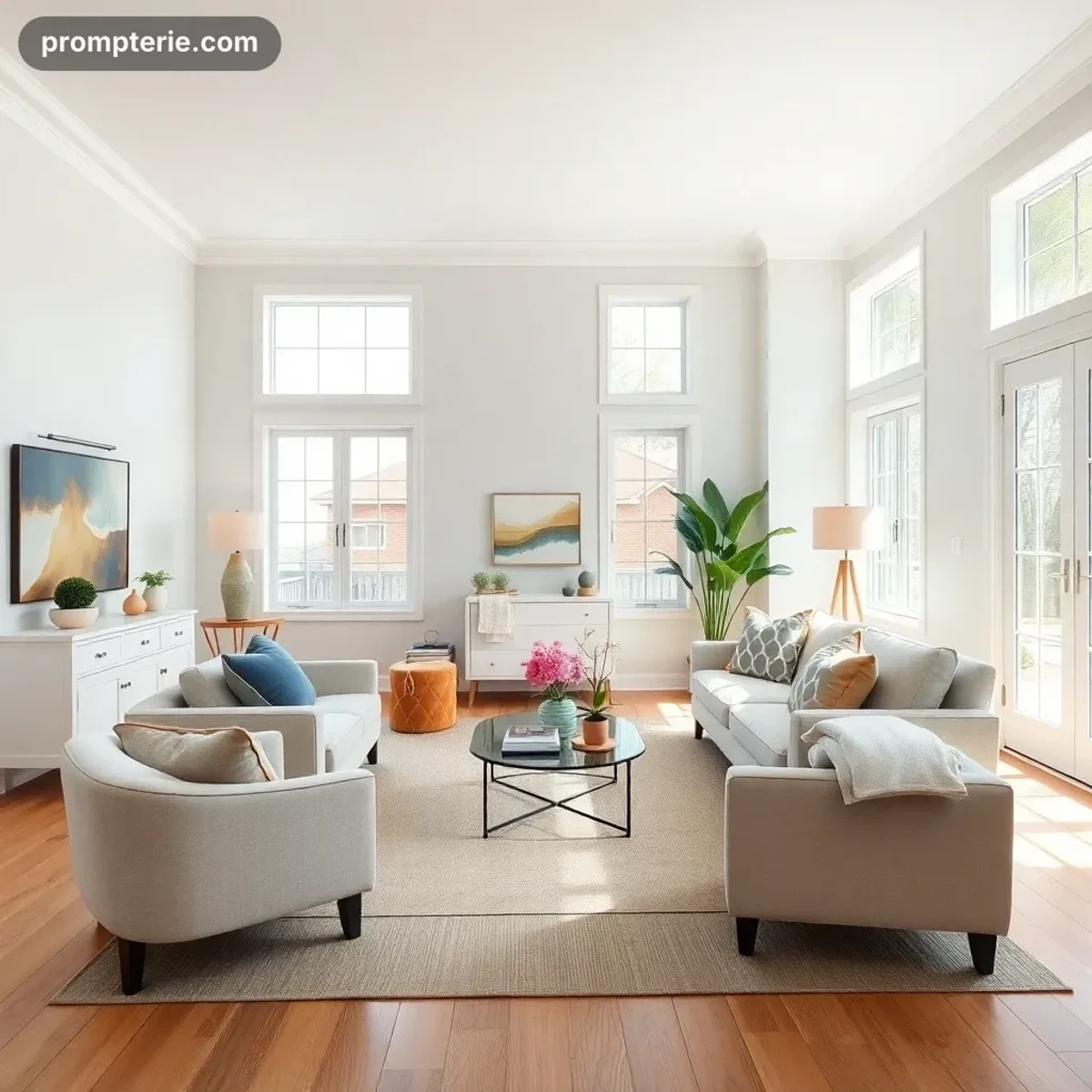 Relooking d'une pièce à partir de sa photo : rendu déco photoréaliste