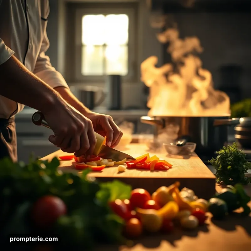 Cooking Tutorial with Gourmet Cinematography