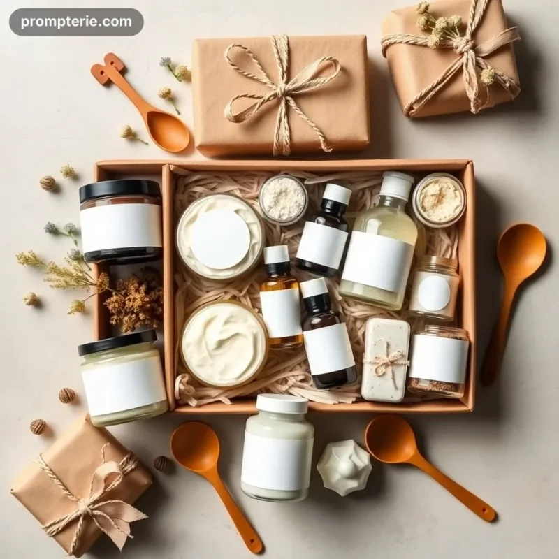 Coffret cadeau de cosmétiques maison : recettes, planning et étiquettes