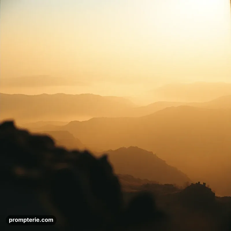 Illustration paysage imaginaire mystérieux