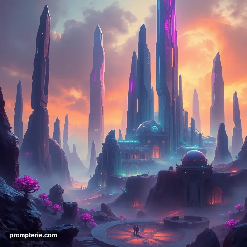 Illustration concept art science-fiction